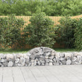 vidaXL Łukowaty kosz gabionowy, 200x50x40/60 cm, galwanizowane żelazo