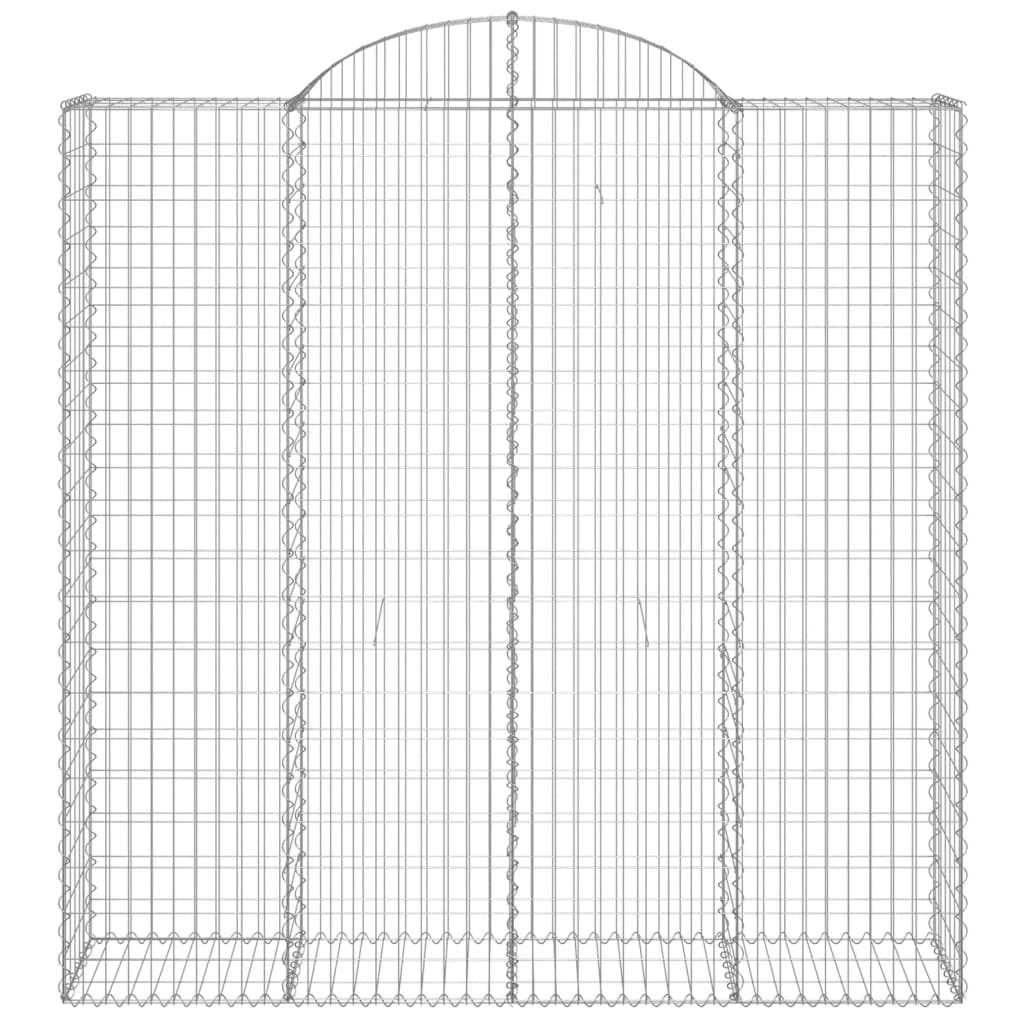 vidaXL Łukowaty kosz gabionowy 200x50x200/220 cm, galwanizowane żelazo