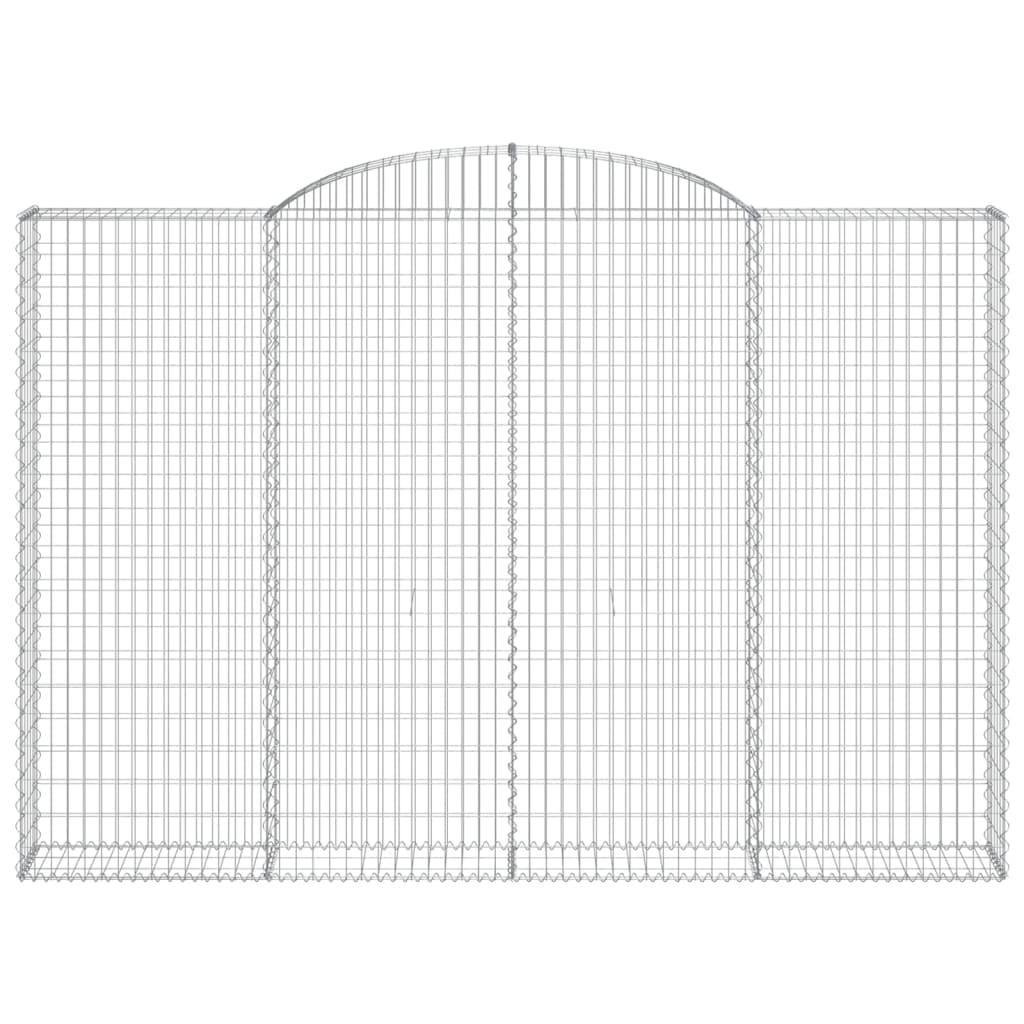 vidaXL Łukowaty kosz gabionowy 300x30x200/220 cm, galwanizowane żelazo