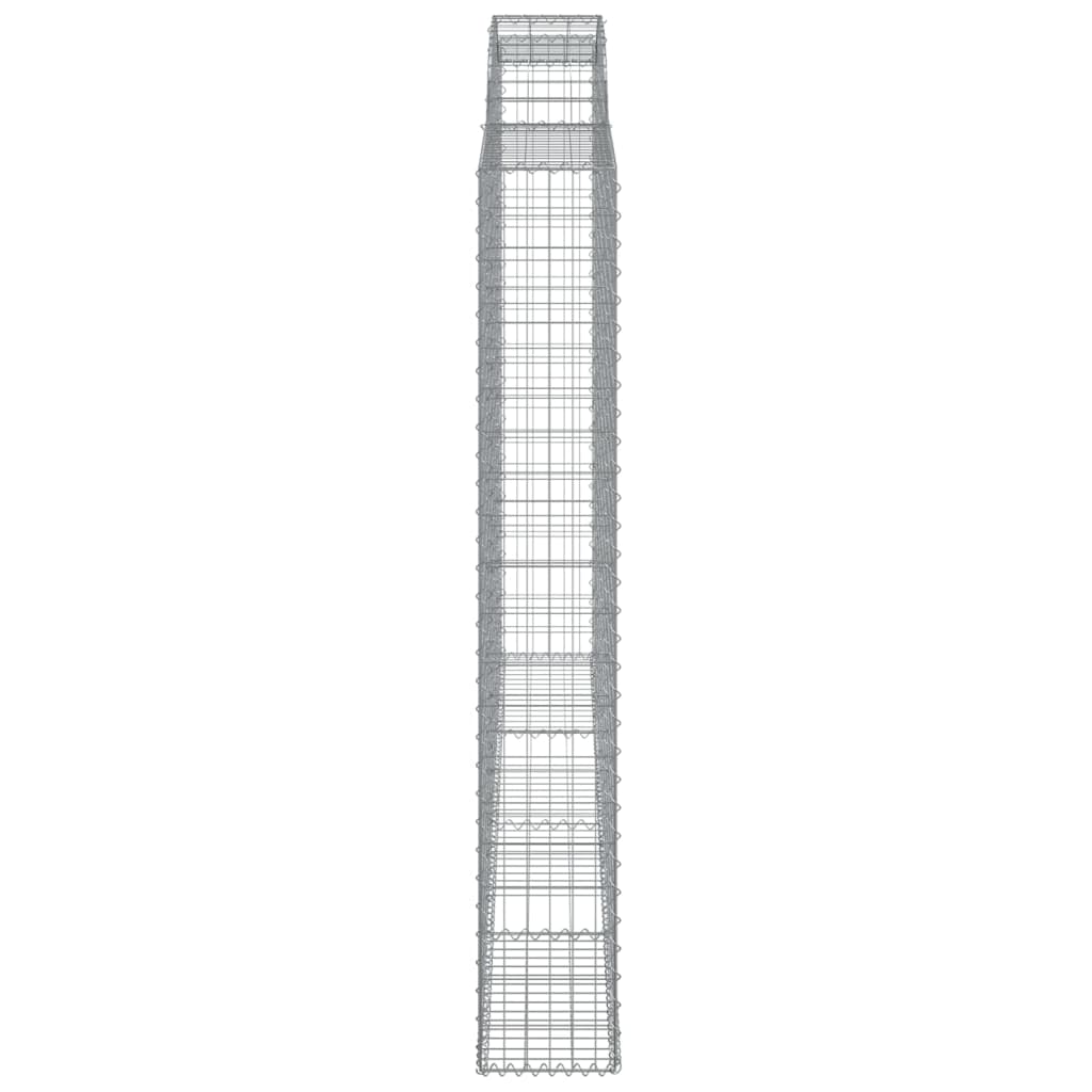vidaXL Łukowaty kosz gabionowy 300x30x200/220 cm, galwanizowane żelazo