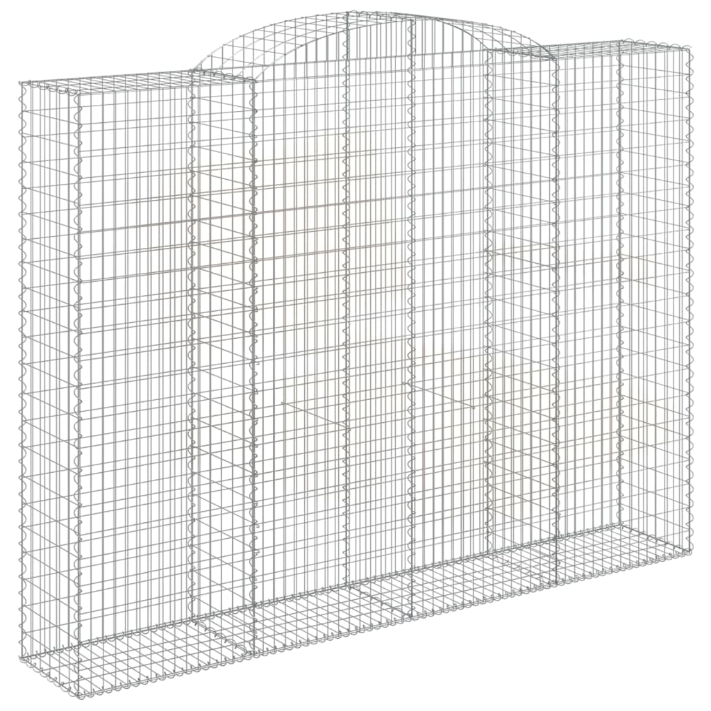 vidaXL Łukowaty kosz gabionowy 300x50x220/240 cm, galwanizowane żelazo