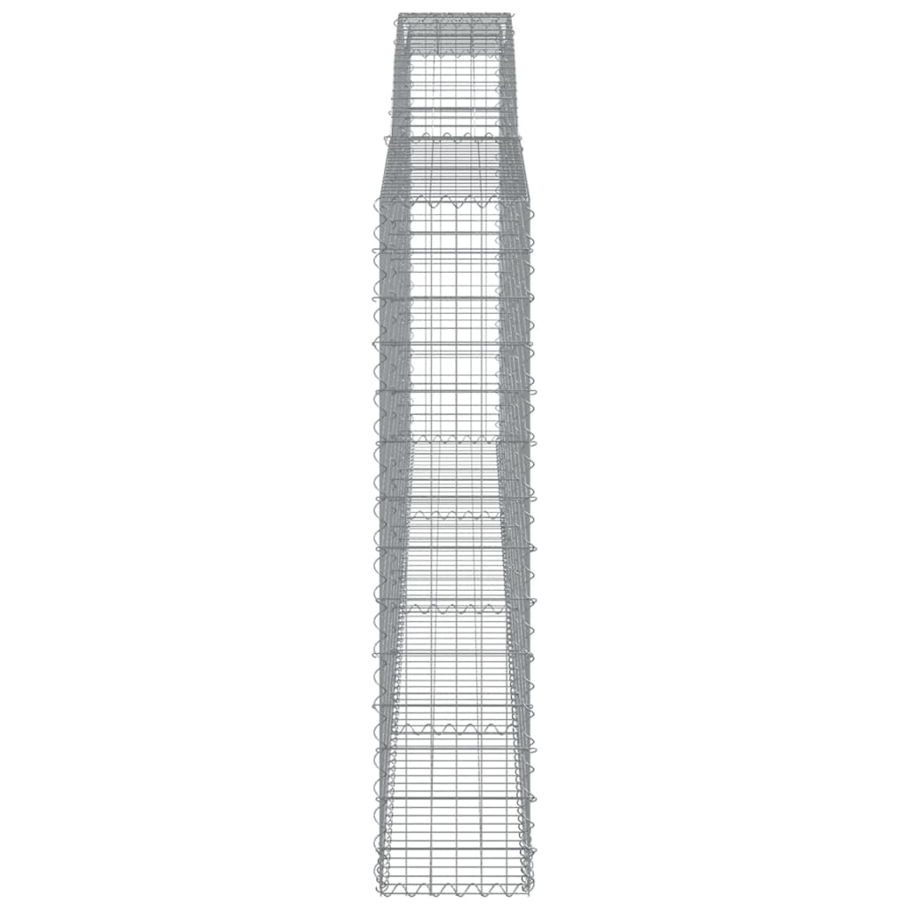 vidaXL Łukowaty kosz gabionowy 400x30x140/160 cm, galwanizowane żelazo