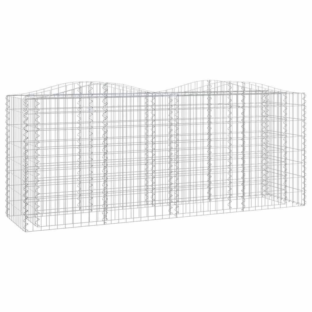 vidaXL Łukowaty kosz gabionowy, 200x50x100 cm, galwanizowane żelazo