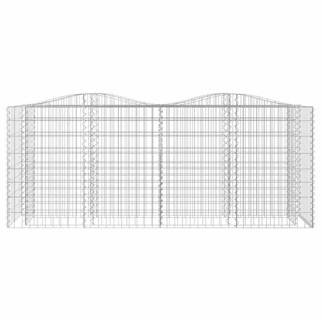 vidaXL Łukowaty kosz gabionowy, 200x50x100 cm, galwanizowane żelazo