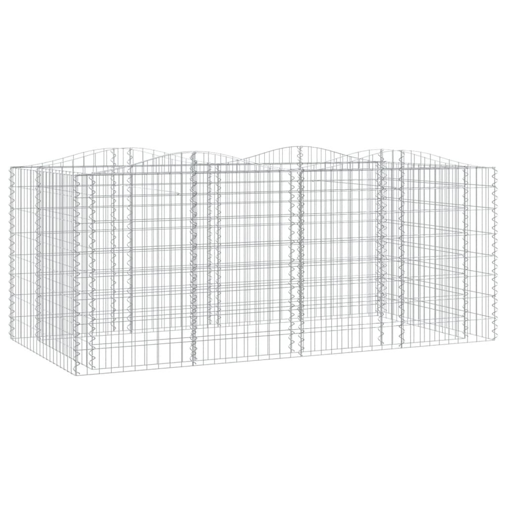 vidaXL Łukowaty kosz gabionowy, 200x100x100 cm, galwanizowane żelazo