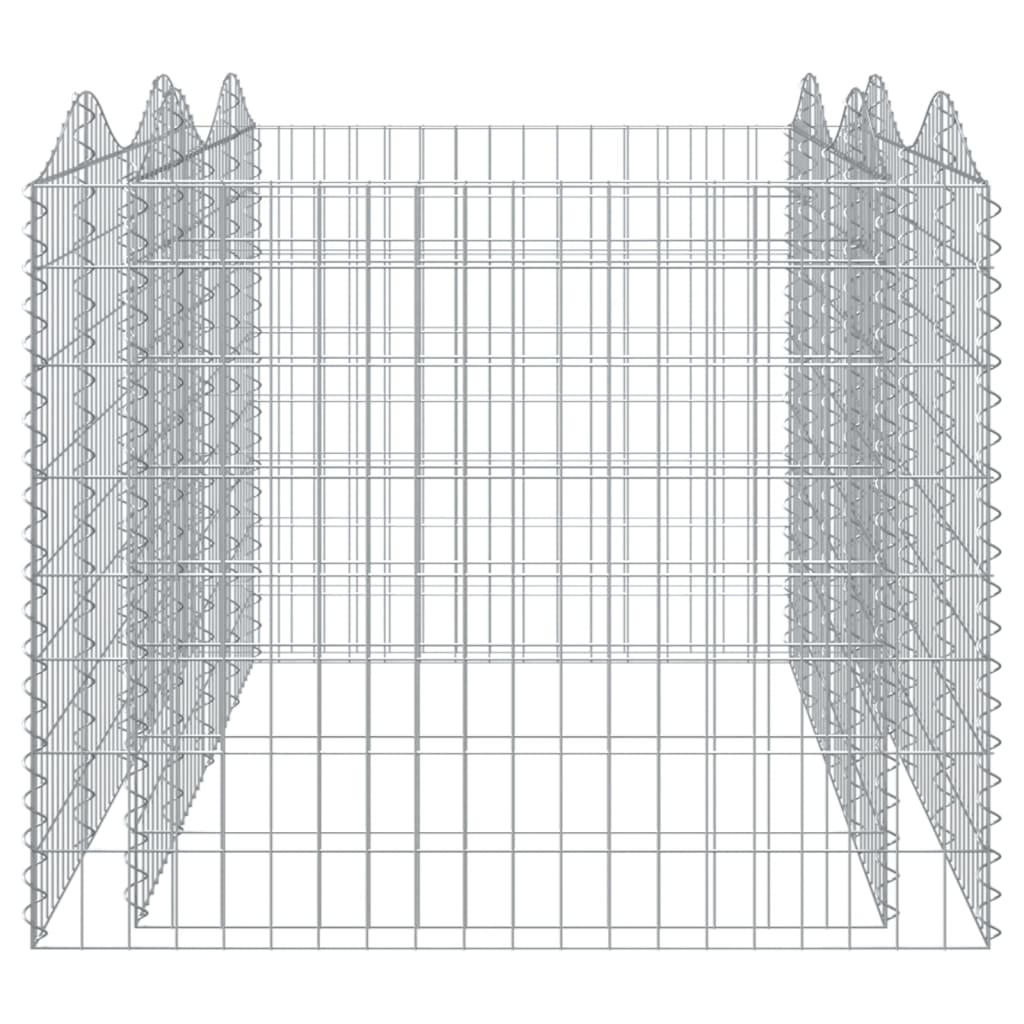vidaXL Łukowaty kosz gabionowy, 200x100x100 cm, galwanizowane żelazo