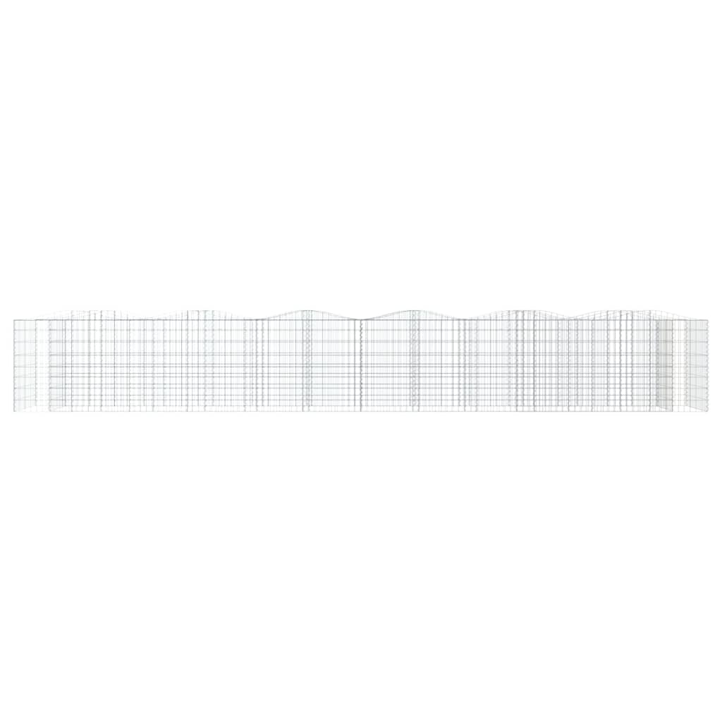 vidaXL Łukowaty kosz gabionowy, 600x100x100 cm, galwanizowane żelazo