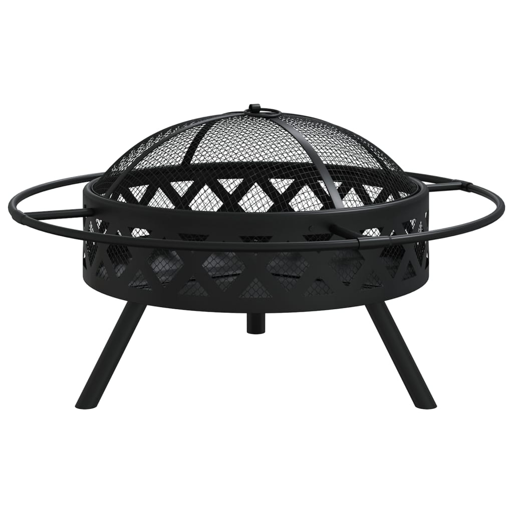 vidaXL Palenisko z pogrzebaczem, 70 cm, XXL, stal