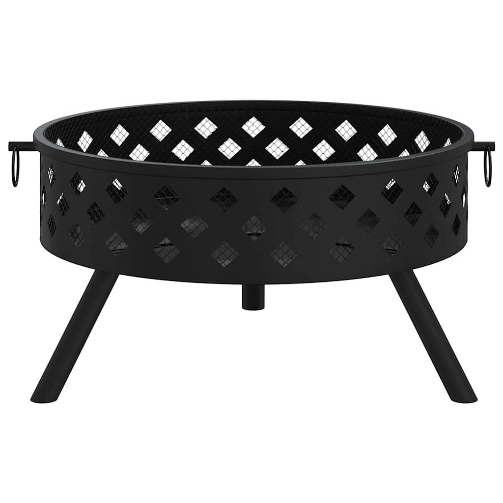 vidaXL Palenisko z pogrzebaczem, 58 cm, XXL, stal