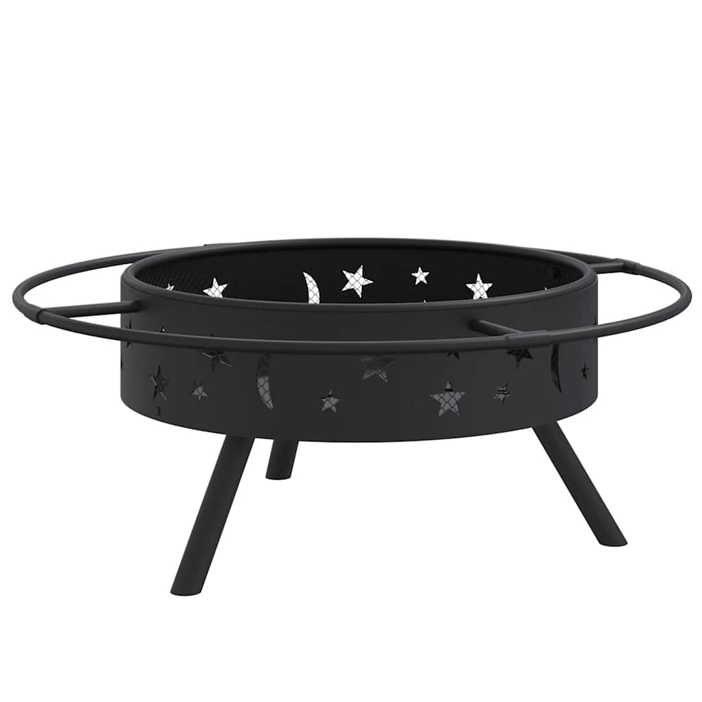 vidaXL Palenisko z pogrzebaczem, 70 cm, XXL, stal