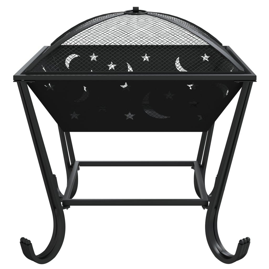 vidaXL Palenisko z pogrzebaczem, 50 cm, XXL, stal