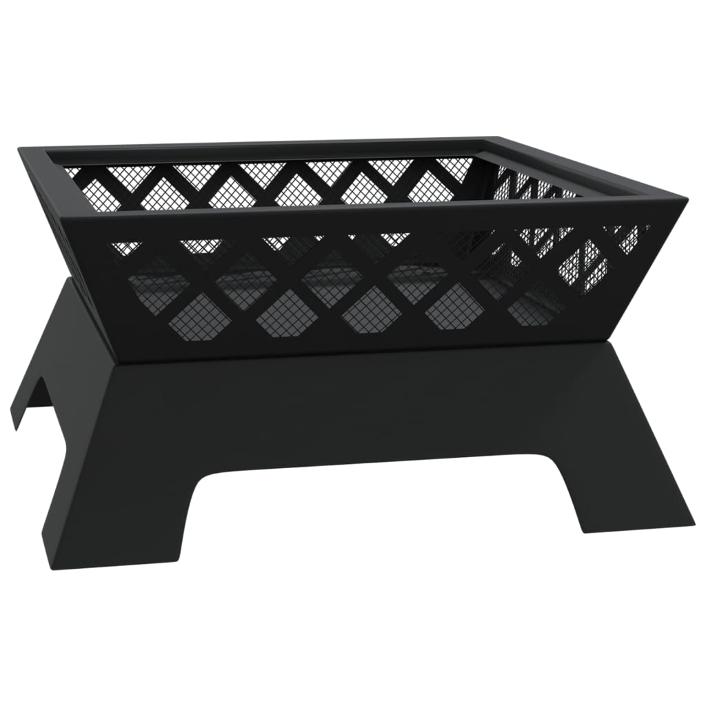 vidaXL Palenisko z pogrzebaczem, 50 cm, XXL, stal