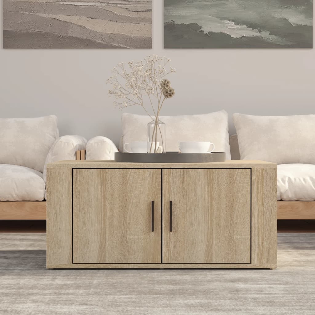 vidaXL Stolik kawowy, dąb sonoma, 80x50x36 cm materiał drewnopochodny
