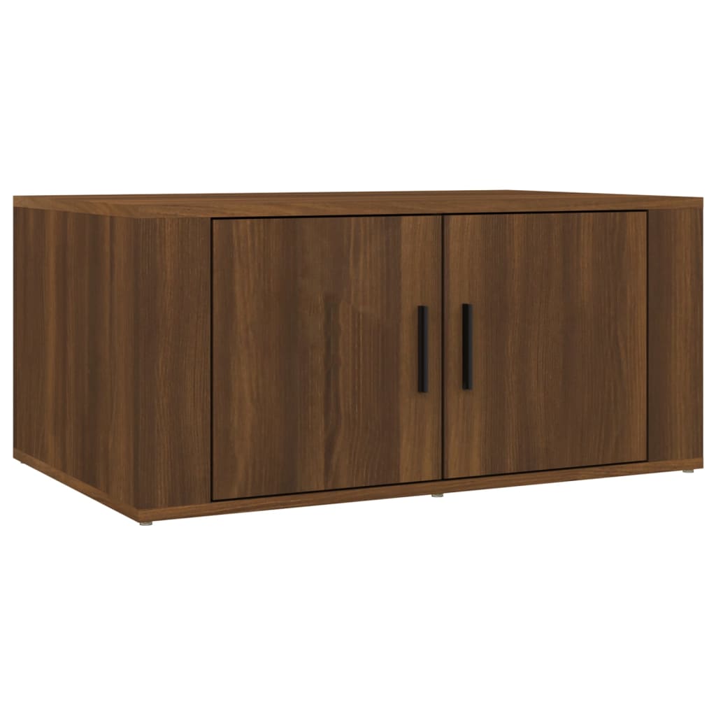 vidaXL Stolik kawowy, brązowy dąb, 80x50x36 cm materiał drewnopochodny
