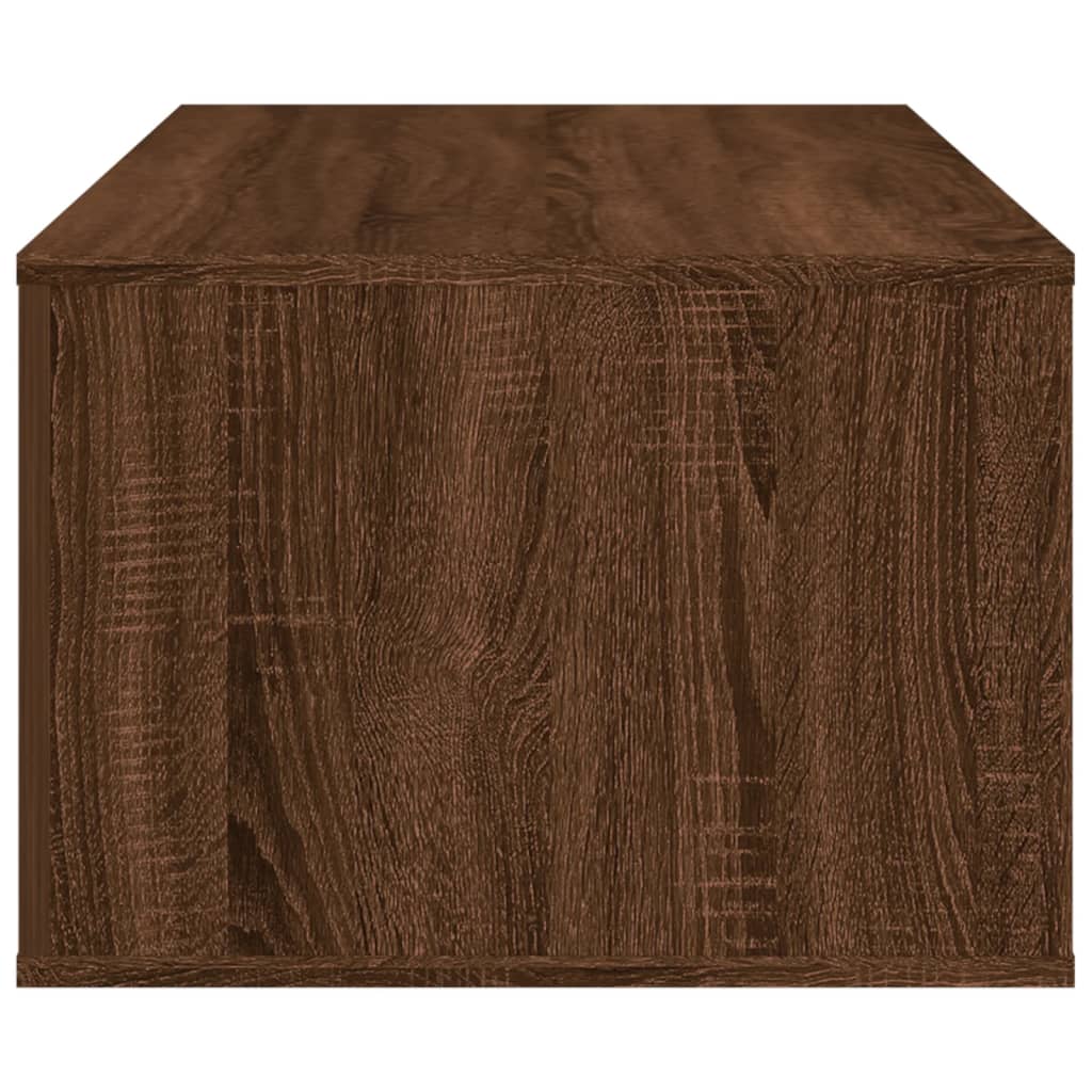 vidaXL Stolik kawowy, brązowy dąb 100x50,5x35, materiał drewnopochodny