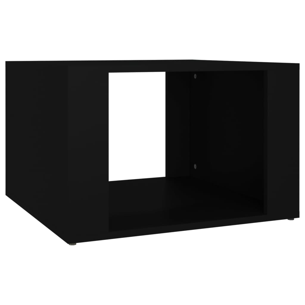 vidaXL Szafka nocna, czarna, 57x55x36 cm, materiał drewnopochodny