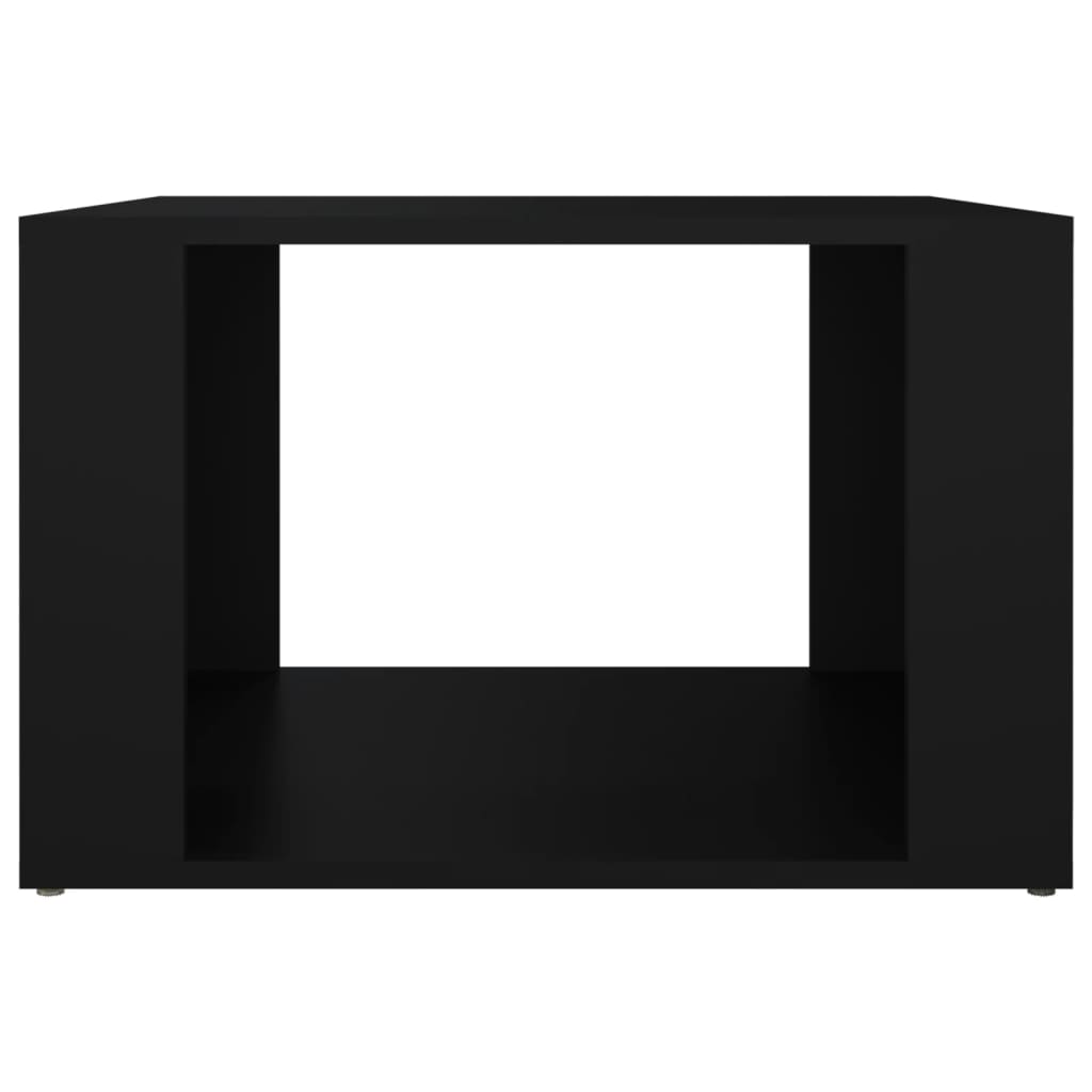 vidaXL Szafka nocna, czarna, 57x55x36 cm, materiał drewnopochodny