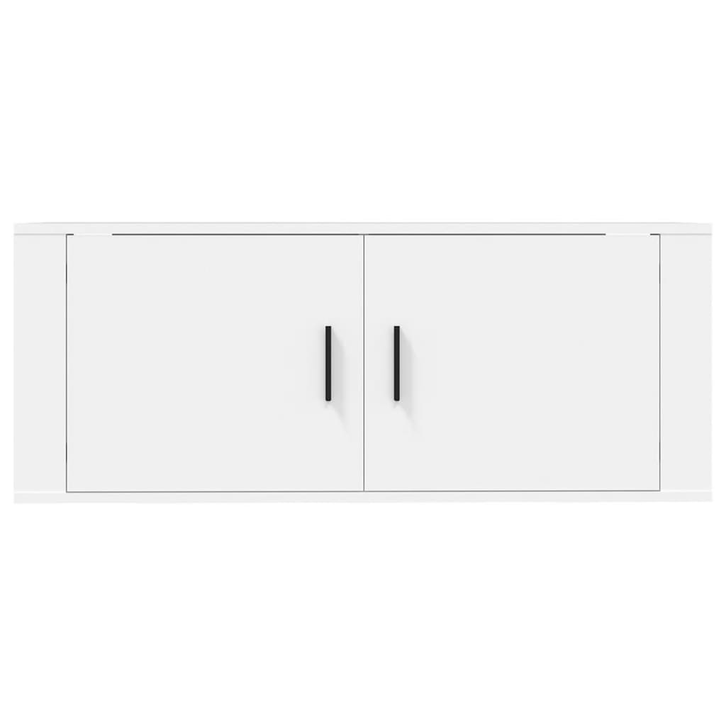 vidaXL Wisząca szafka telewizyjna, biała, 100x34,5x40 cm