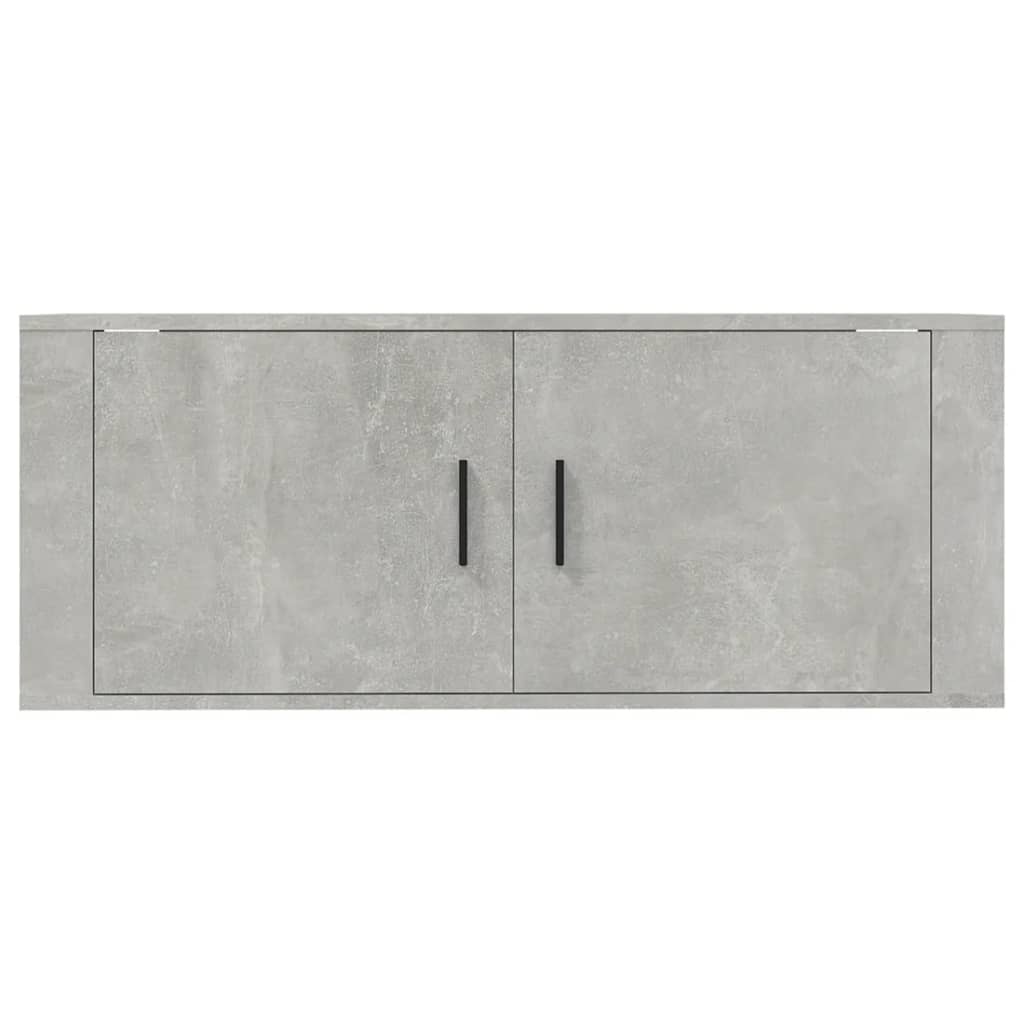 vidaXL Wisząca szafka telewizyjna, szarość betonu, 100x34,5x40 cm