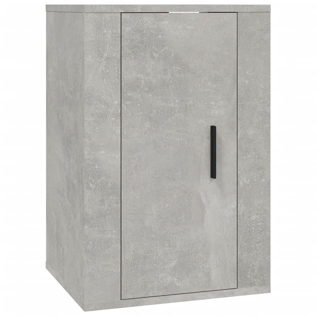 vidaXL Wiszące szafki TV, 2 szt., szarość betonu, 40x34,5x60 cm