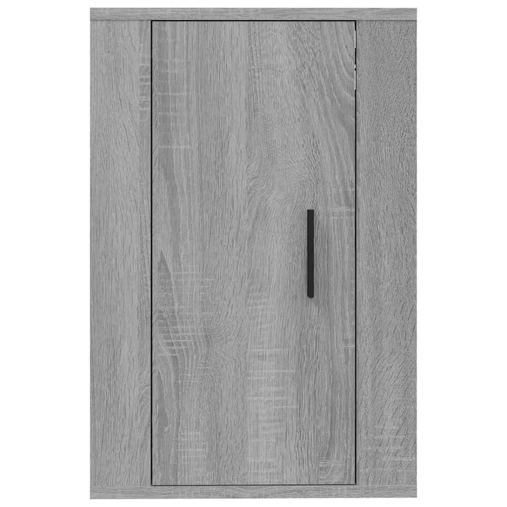 vidaXL Wiszące szafki TV, 2 szt., szary dąb sonoma, 40x34,5x60 cm