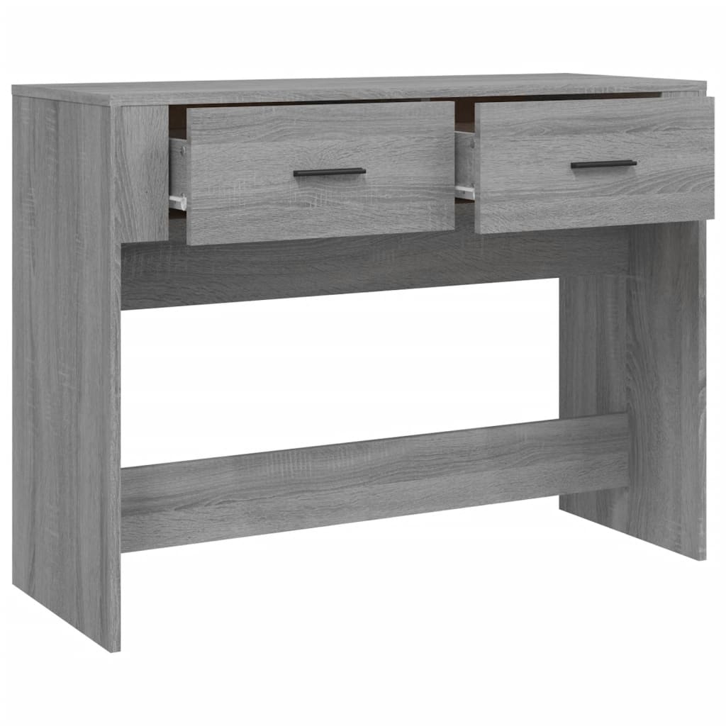 vidaXL Stolik konsolowy, szary dąb sonoma, 100x39x75 cm