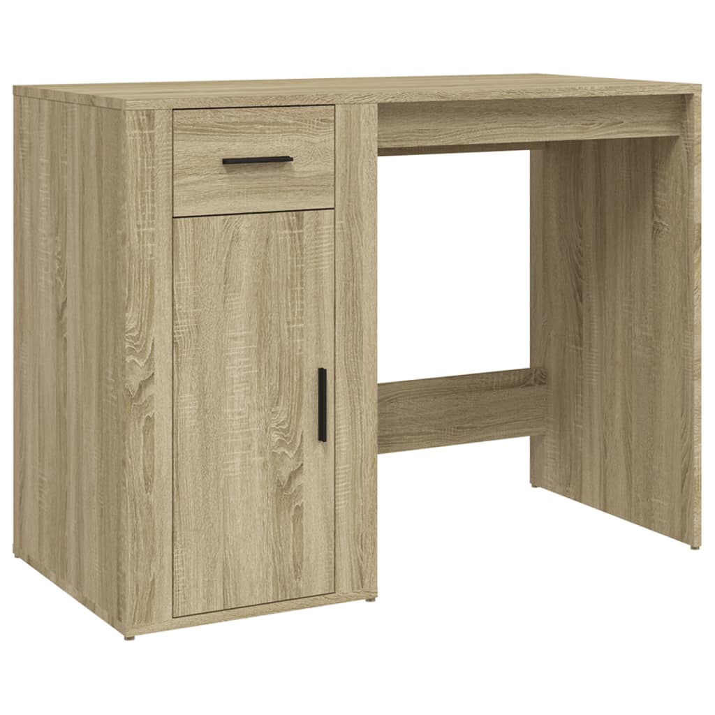 vidaXL Biurko, dąb sonoma, 100x49x75 cm, materiał drewnopochodny