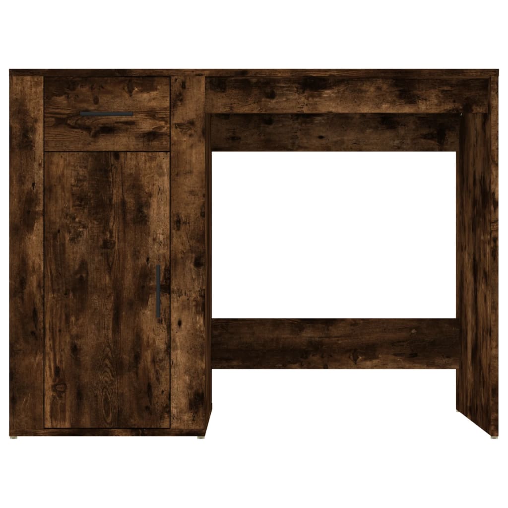 vidaXL Biurko, przydymiony dąb, 100x49x75 cm, materiał drewnopochodny