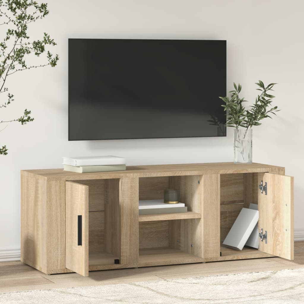 vidaXL Szafka pod TV, dąb sonoma, 100x31,5x35 cm