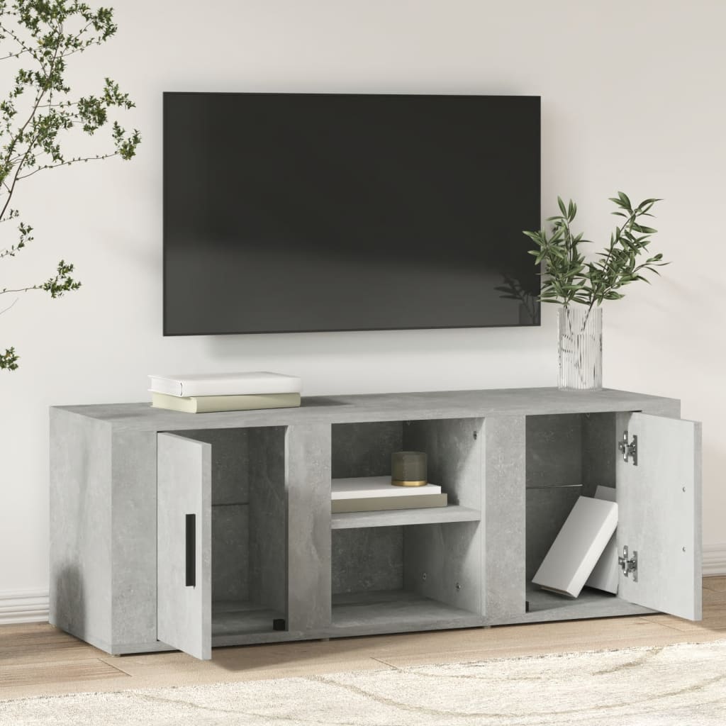 vidaXL Szafka pod TV, szarość betonu, 100x31,5x35 cm