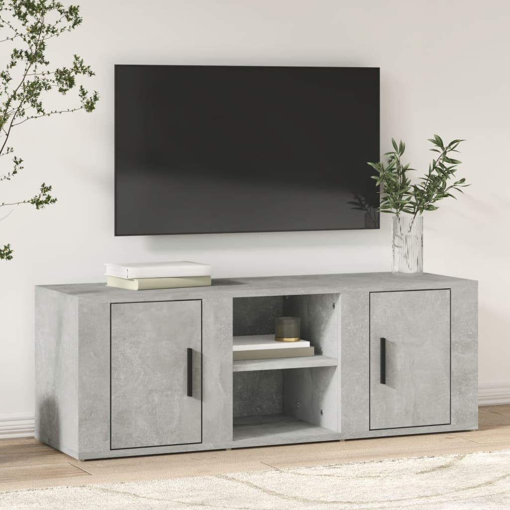 vidaXL Szafka pod TV, szarość betonu, 100x31,5x35 cm