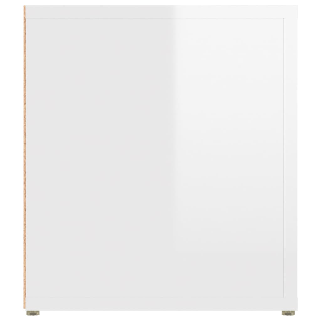 vidaXL Szafki pod TV, 2 szt., białe, wysoki połysk, 80x31,5x36 cm