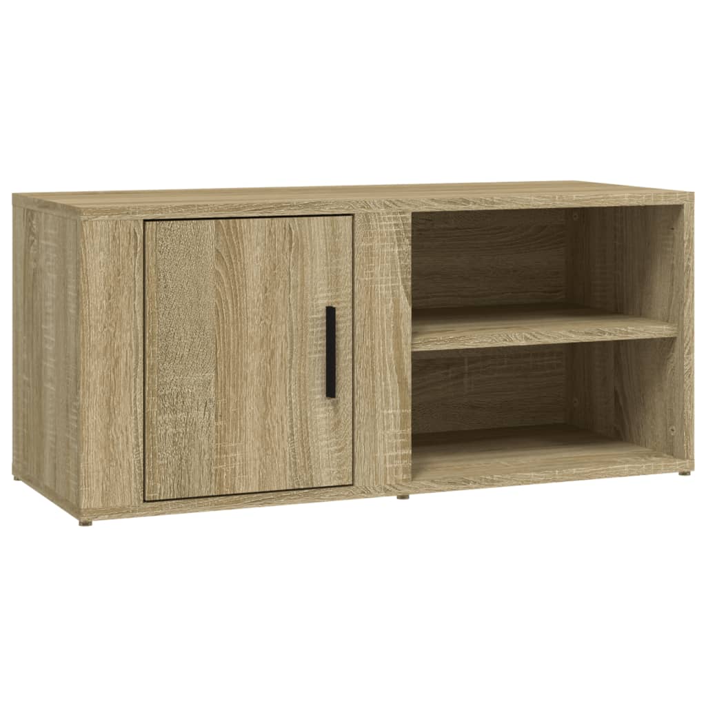 vidaXL Szafki pod telewizor, 2 szt., dąb sonoma, 80x31,5x36,5 cm