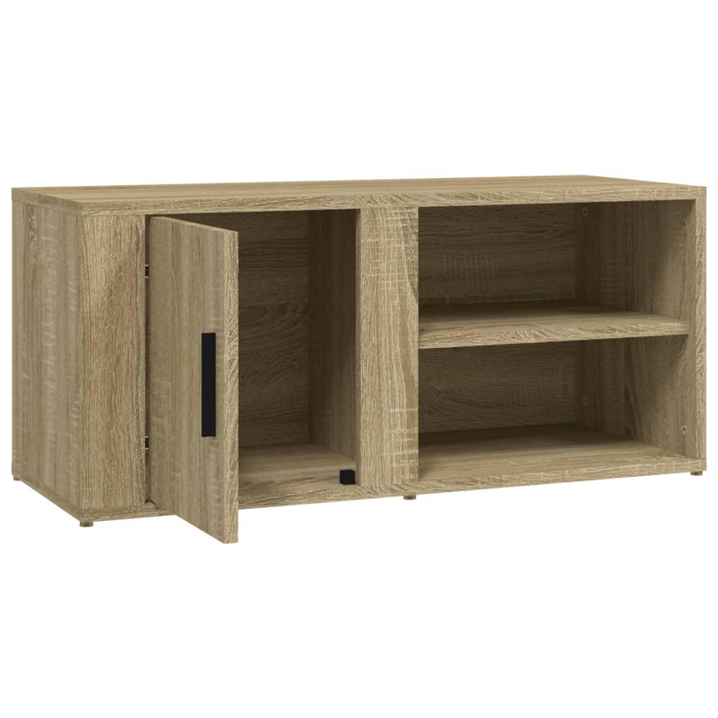 vidaXL Szafki pod telewizor, 2 szt., dąb sonoma, 80x31,5x36,5 cm