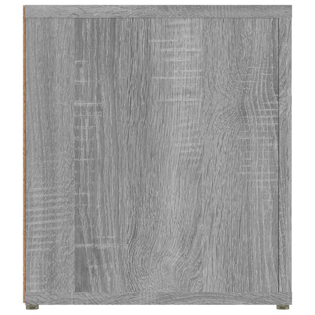 vidaXL Szafka pod TV, szary dąb sonoma, 80x31,5x36 cm