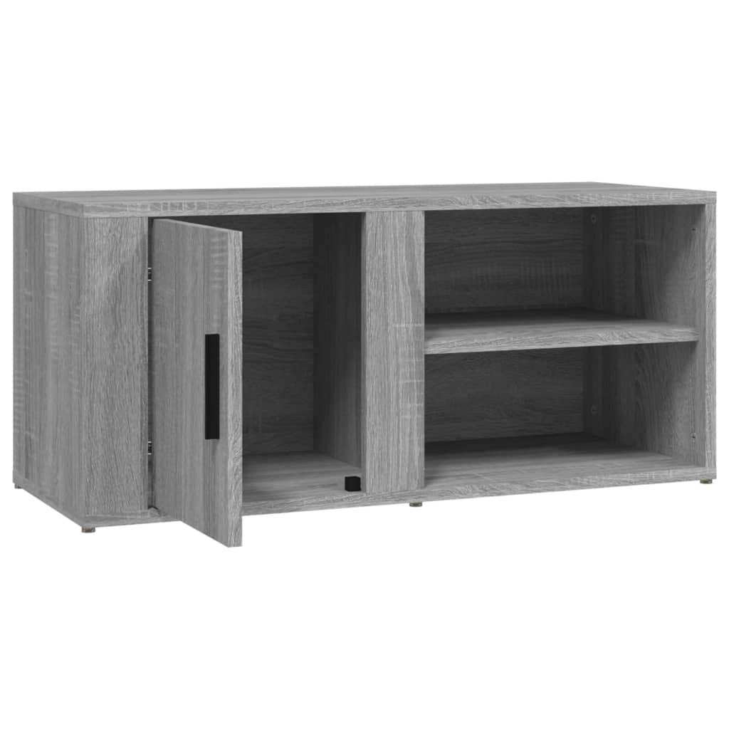 vidaXL Szafka pod TV, szary dąb sonoma, 80x31,5x36 cm