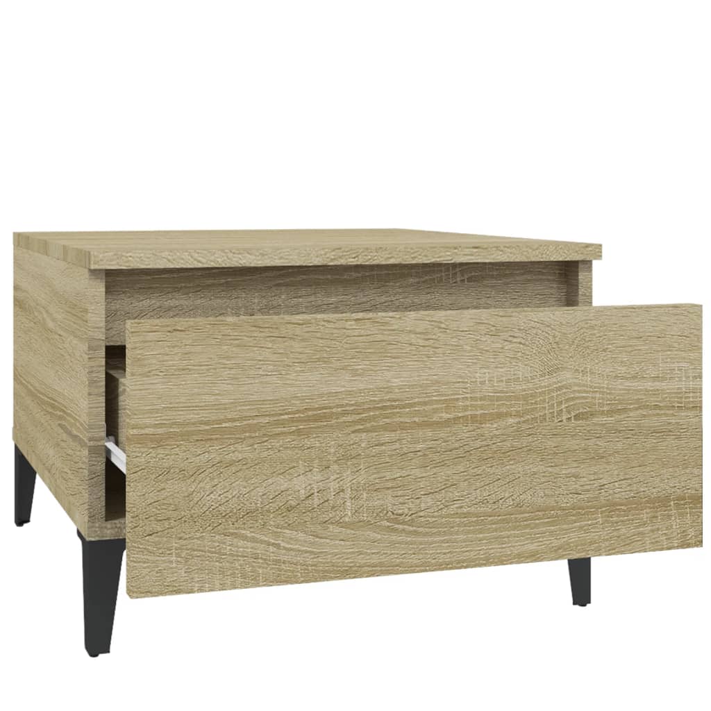 vidaXL Stolik boczny, dąb sonoma, 50x46x35 cm, materiał drewnopochodny