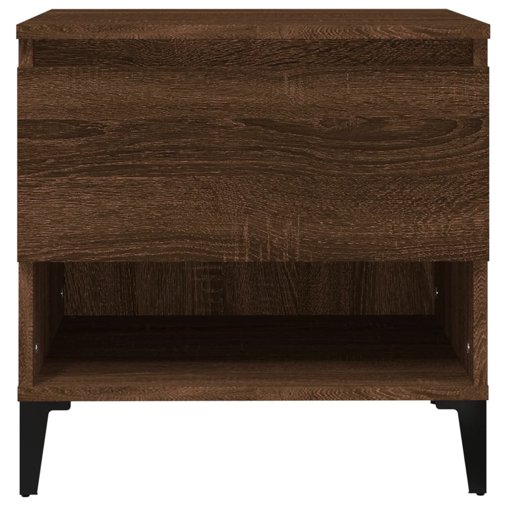 vidaXL Stolik boczny, brązowy dąb, 50x46x50 cm