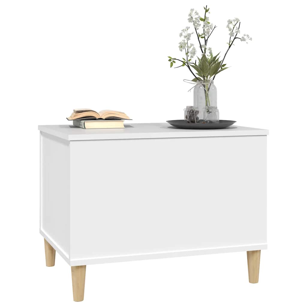 vidaXL Stolik kawowy, biały 60x44,5x45 cm, materiał drewnopochodny