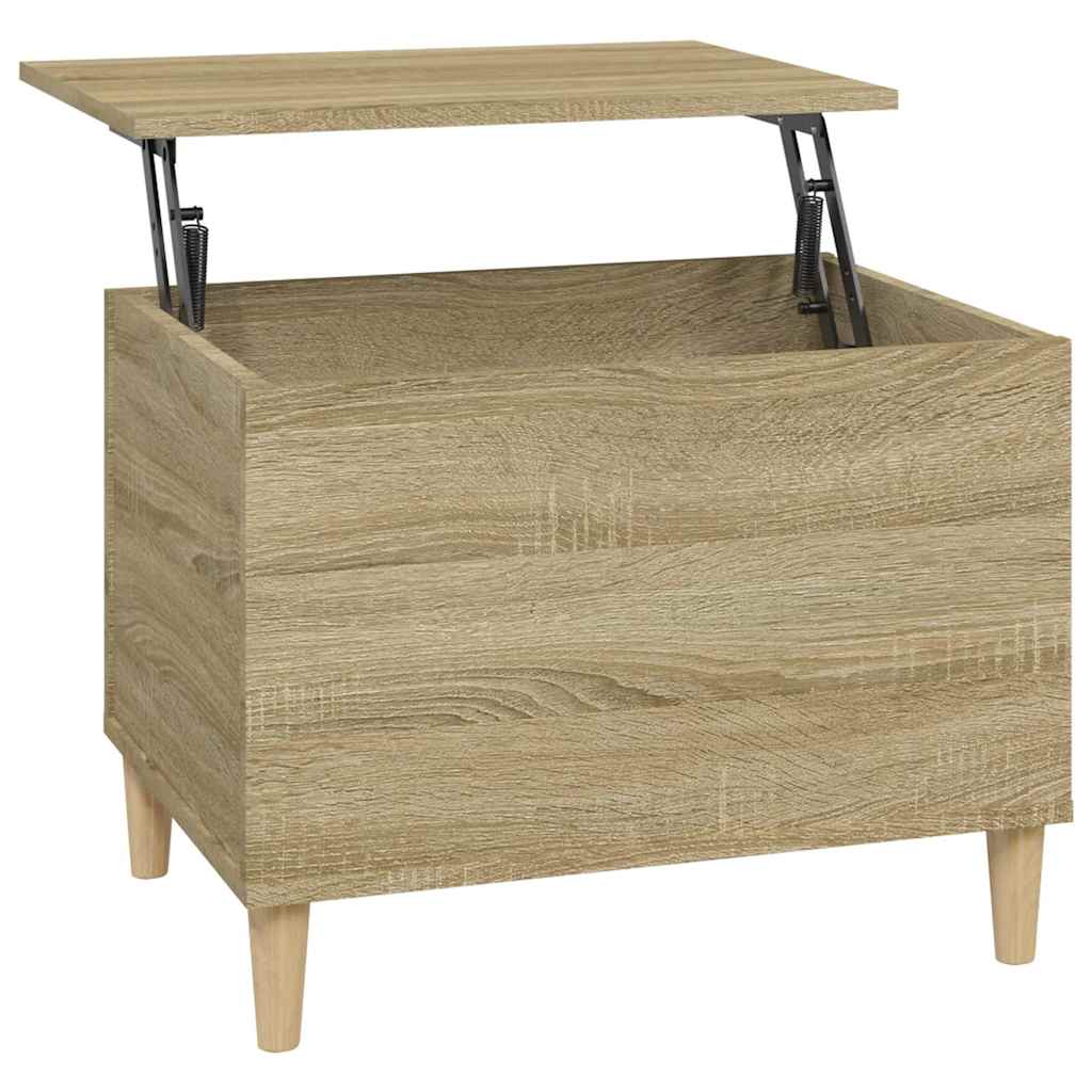 vidaXL Stolik kawowy, dąb sonoma 60x44,5x45 cm materiał drewnopochodny