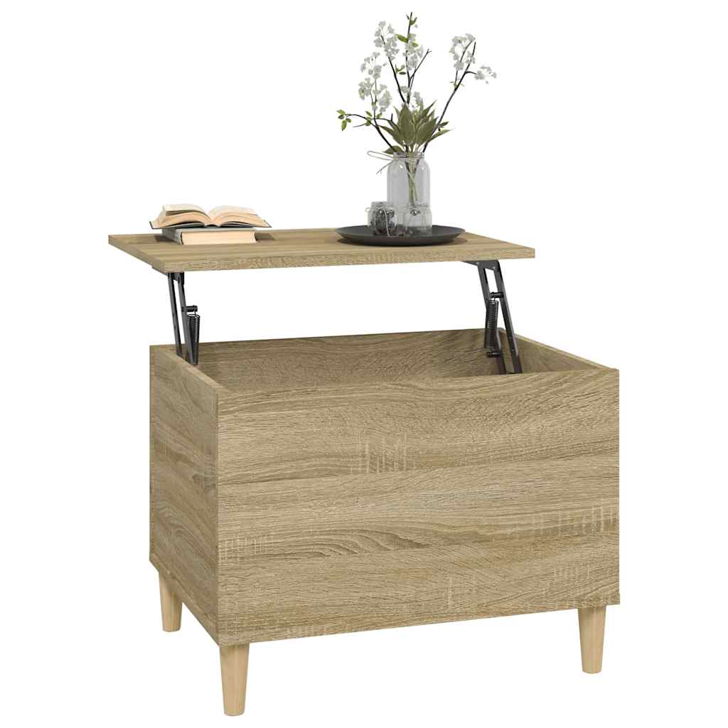 vidaXL Stolik kawowy, dąb sonoma 60x44,5x45 cm materiał drewnopochodny