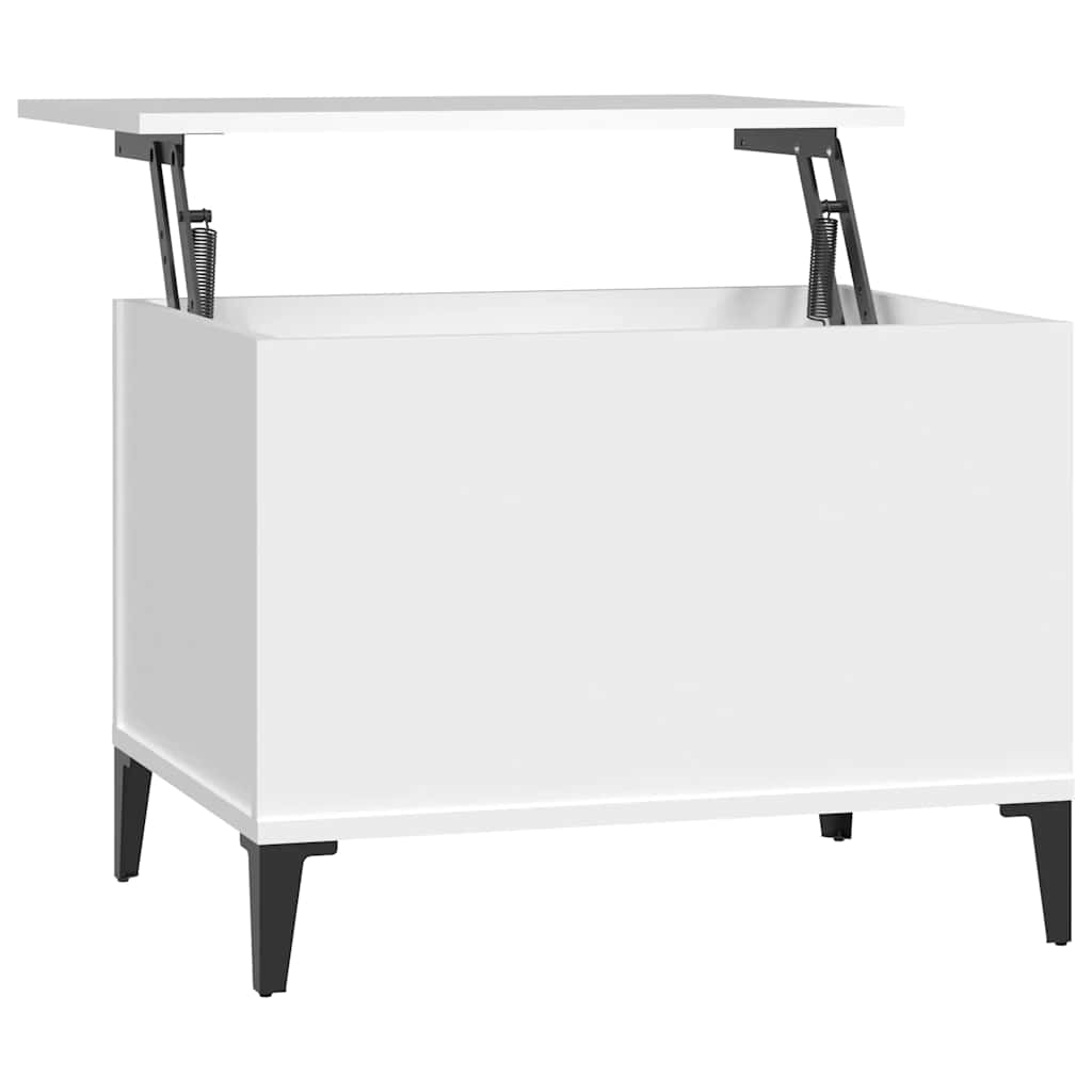 vidaXL Stolik kawowy, biały 60x44,5x45 cm, materiał drewnopochodny