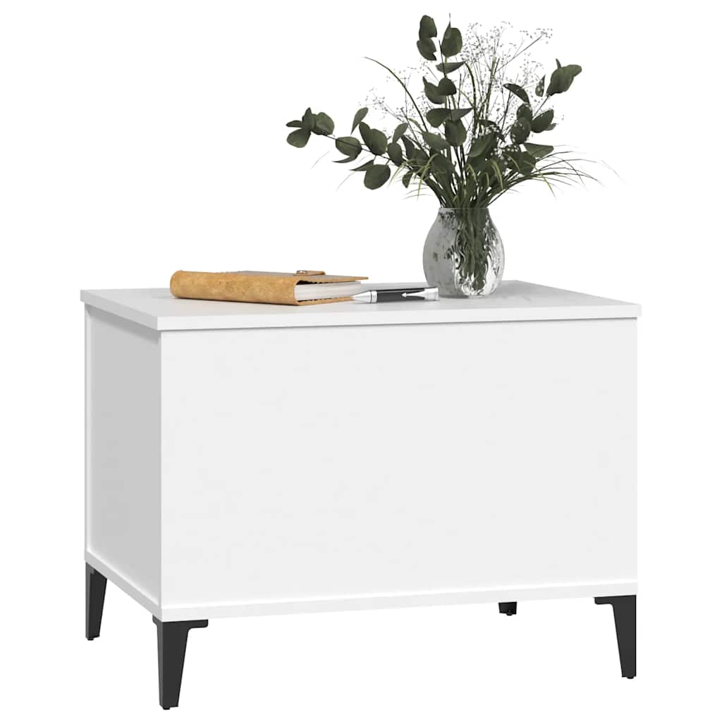 vidaXL Stolik kawowy, biały 60x44,5x45 cm, materiał drewnopochodny