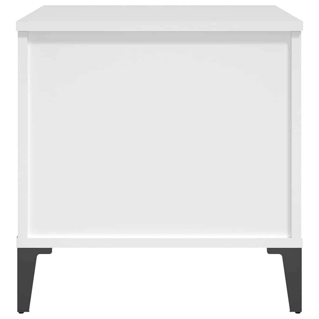 vidaXL Stolik kawowy, biały 60x44,5x45 cm, materiał drewnopochodny