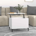 vidaXL Stolik kawowy, biały 60x44,5x45 cm, materiał drewnopochodny