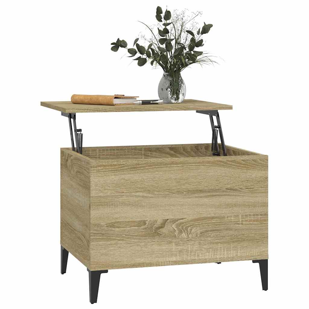 vidaXL Stolik kawowy, dąb sonoma 60x44,5x45 cm materiał drewnopochodny