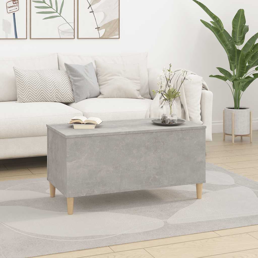 vidaXL Stolik kawowy, szarość betonu, 90x44,5x45 cm