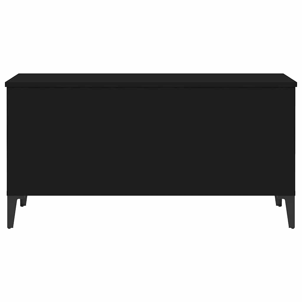 vidaXL Stolik kawowy, czarny, 90x44,5x45 cm, materiał drewnopochodny
