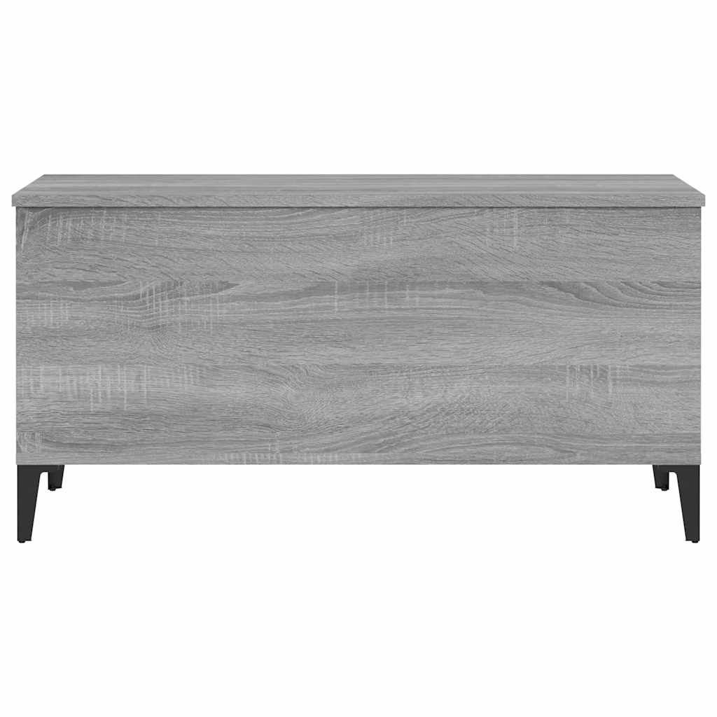 vidaXL Stolik kawowy, szary dąb sonoma, 90x44,5x45 cm