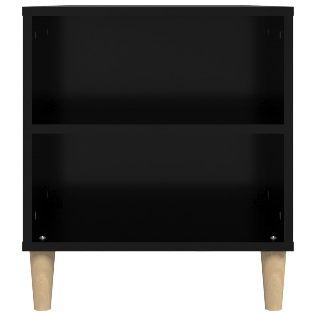 vidaXL Szafka pod TV, czarna, 102x44,5x50 cm, materiał drewnopochodny